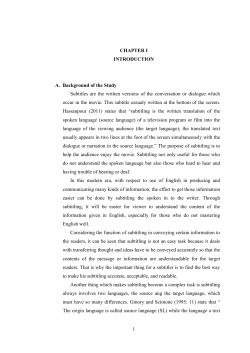 1 CHAPTER I INTRODUCTION A. Background of the Study Subtitles