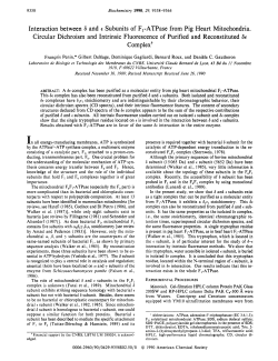Interaction between. delta. and. epsilon. subunits of F1