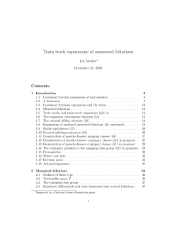 Train track expansions of measured foliations