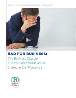 Bad for Business: The Business Case for Overcoming Mental Illness
