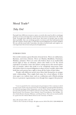 Moral Trade - a mirror clear
