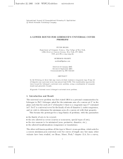 A lower bound for Lebesgue`s universal cover problem