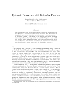 Epistemic Democracy with Defensible Premises