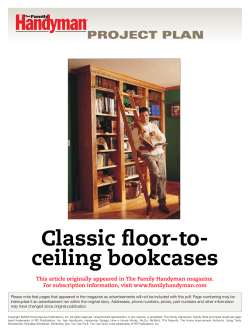 Classic ﬂoor-to- ceiling bookcases