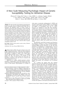 A New Scale Measuring Psychologic Impact of