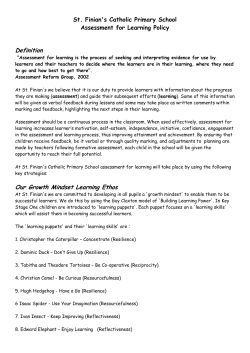 Definition Our Growth Mindset Learning Ethos