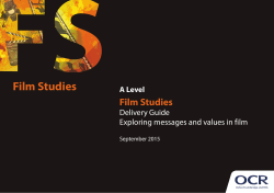 OCR A Level Film Studies Delivery Guide