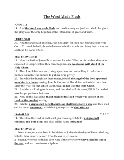 The Word Made Flesh - Church Of The Open Door