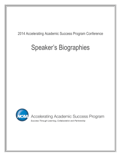 2014 Accelerating Academic Success Program
