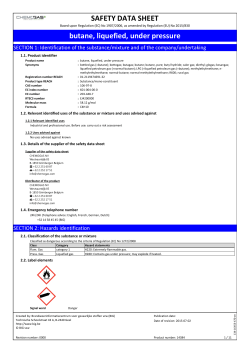 SAFETY DATA SHEET butane, liquefied, under pressure