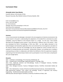 Curriculum Vitae - European Astrobiology Network Association