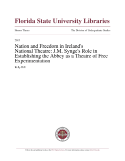 Nation and Freedom in Ireland`s National Theatre: JM