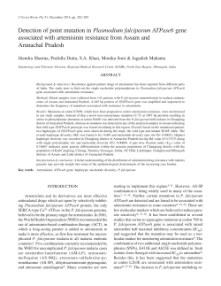 Detection of point mutation in Plasmodium falciparum ATPase6