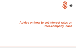 Inter-company loans