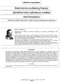 : sphericaI and cylindrical cavities and inclusions