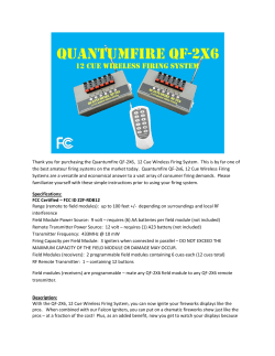 Thank you for purchasing the Quantumfire QF