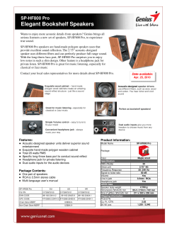 SP-HF800 Pro Elegant Bookshelf Speakers