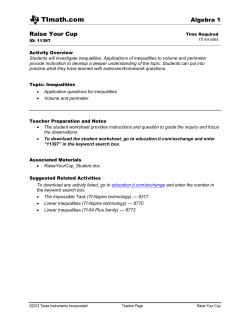 Activity overview - TI Education