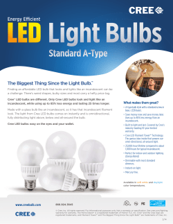 Cree BA21-16050OMF-12DE26-1U100 Spec Sheet