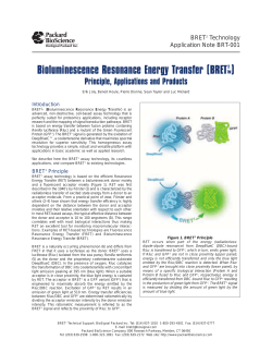 Bioluminescence Resonance Energy Transfer: Principle