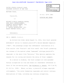 dismissed - SDNY Blog