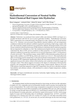Hydrothermal Conversion of Neutral Sulfite Semi