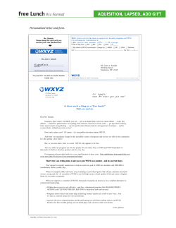 Free Lunch - Carl Bloom Associates