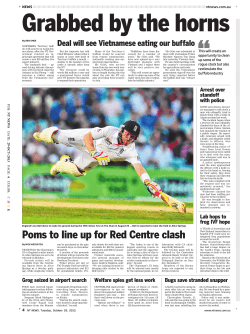 Poms to line up for Red Centre clash