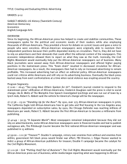 TITLE: Creating and Evaluating Ethnic Advertising