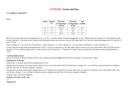 ANSWERS:Atoms and Ions - Chemical Minds