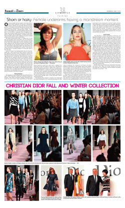 Christian Dior fall and winter collection