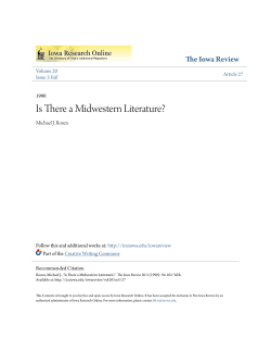 Is There a Midwestern Literature?