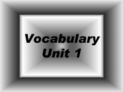 9th Grade Vocabulary Unit 1