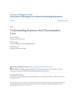 Understanding Insurance Anti-Discrimination Laws