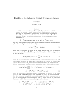 Rigidity of the Sphere in Radially Symmetric Spaces