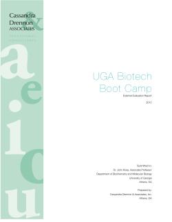 Survey sample - UGA Biotech Boot Camp