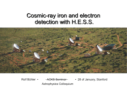 Cosmic-ray iron and electron detection with HESS