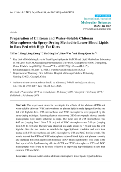 Preparation of Chitosan and Water-Soluble Chitosan Microspheres