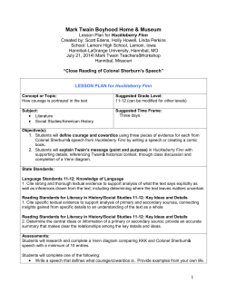 Close Reading of Colonel Sherburn`s Speech