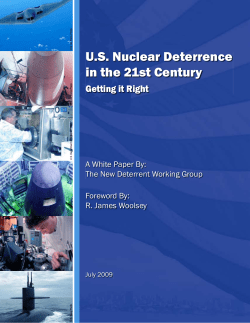 US Nuclear Deterrence in the 21st Century