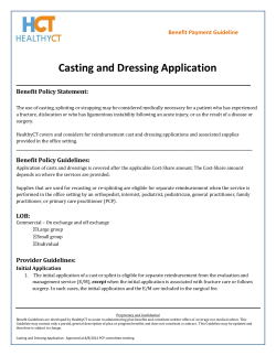 Casting and Dressing Application