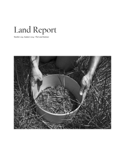 Land Report - The Land Institute