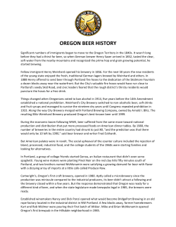oregon beer history - Oregon Brewers Festival