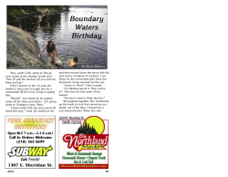 Boundary Waters Birthday