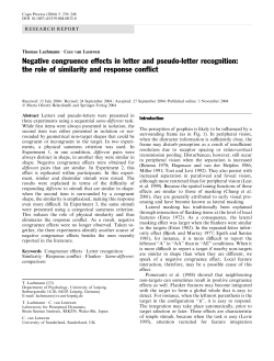 Negative congruence effects in letter and
