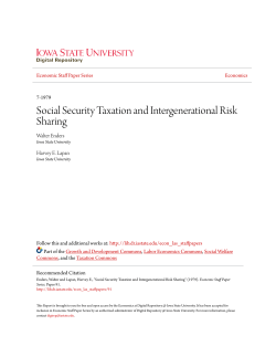 Social Security Taxation and Intergenerational Risk Sharing