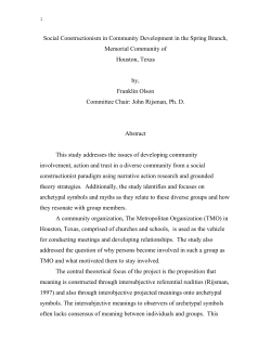 Social Constructionism in Community