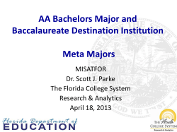 AA Bachelors Major and Baccalaureate Destination Institution Meta