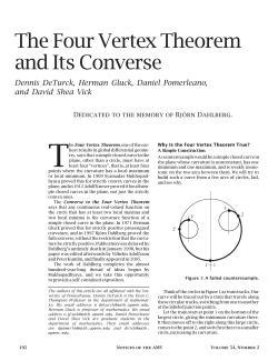 Four Vertex Theorem and Its Converse