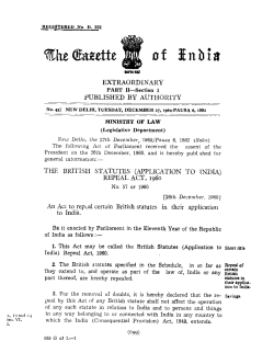 The Gazette of India
